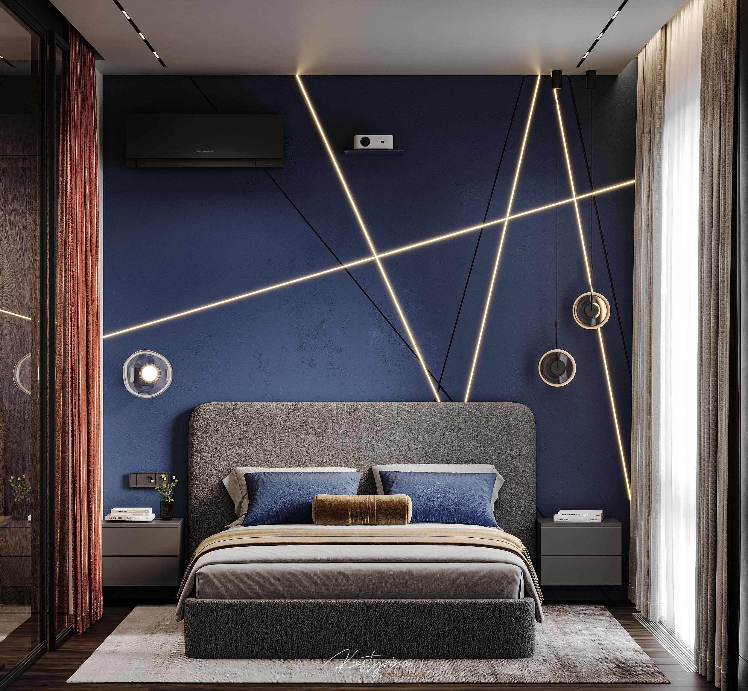 Брутальный интерьер квартиры в ЖК «Символ» - 60м²