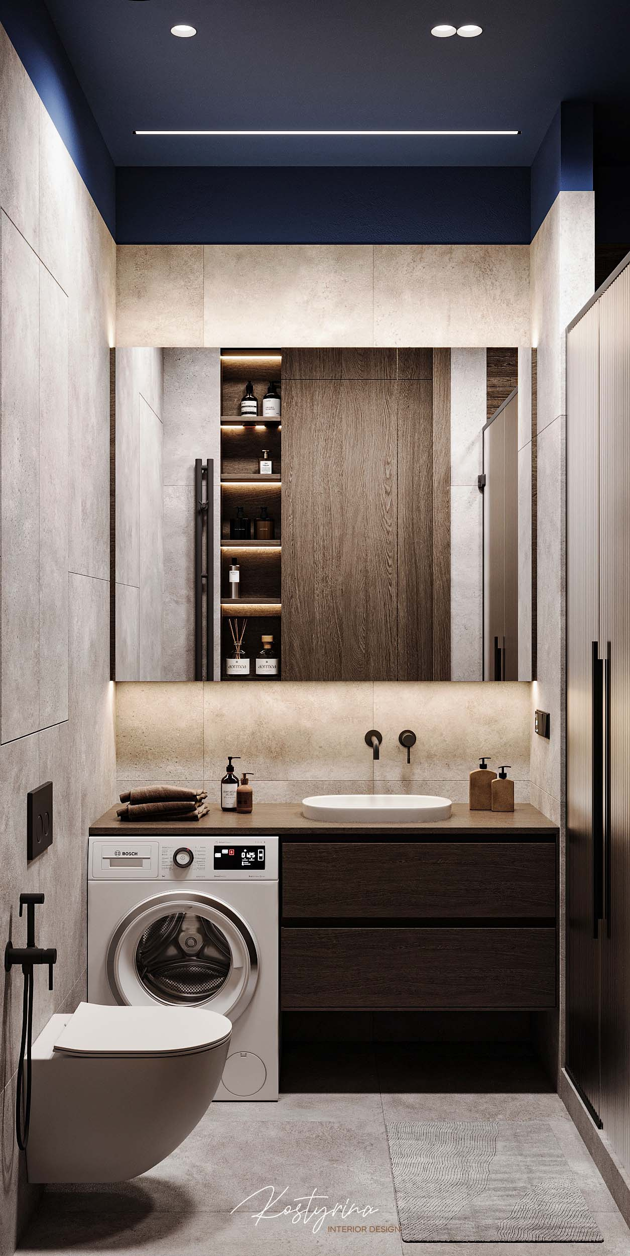 Брутальный интерьер квартиры в ЖК «Символ» - 60м²