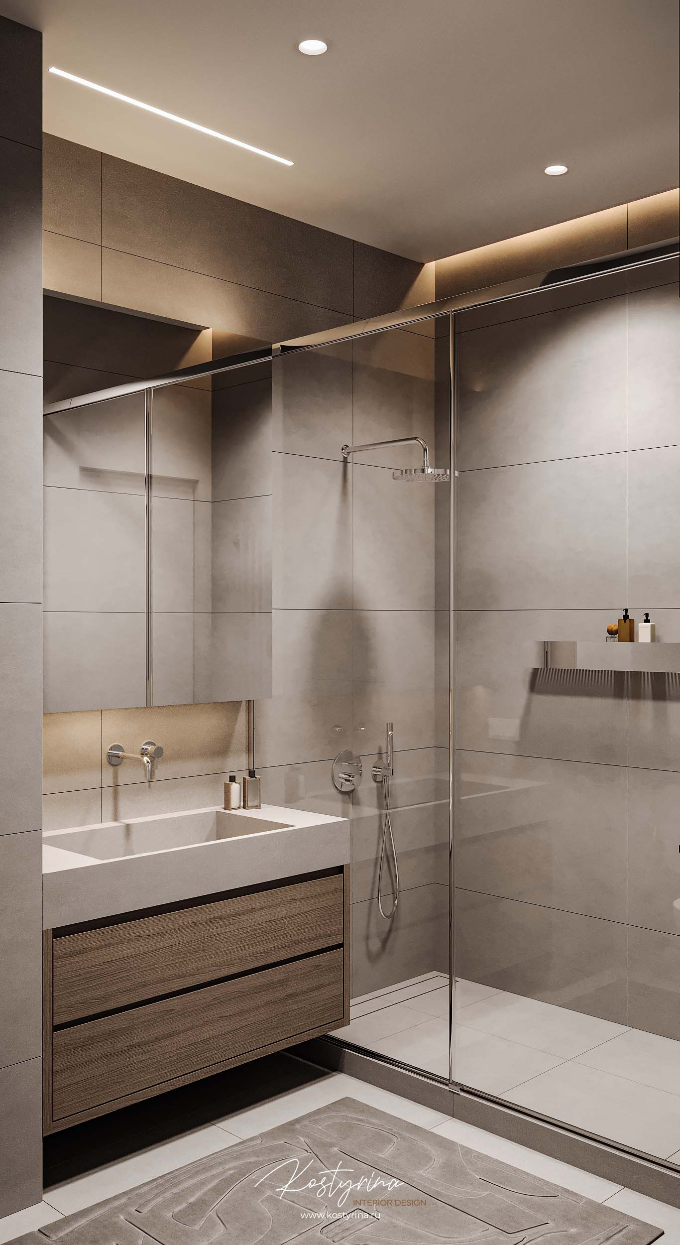 Светлая квартира у реки в ЖК «NOW» 95 м²