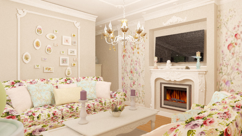 Гостевая Прованс.  Цветочный дизайн.
