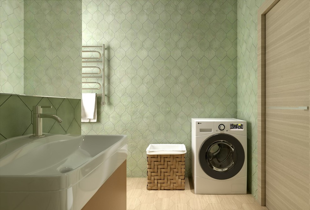 Гостевой санузел. Дом в пос. Михайловка Green.