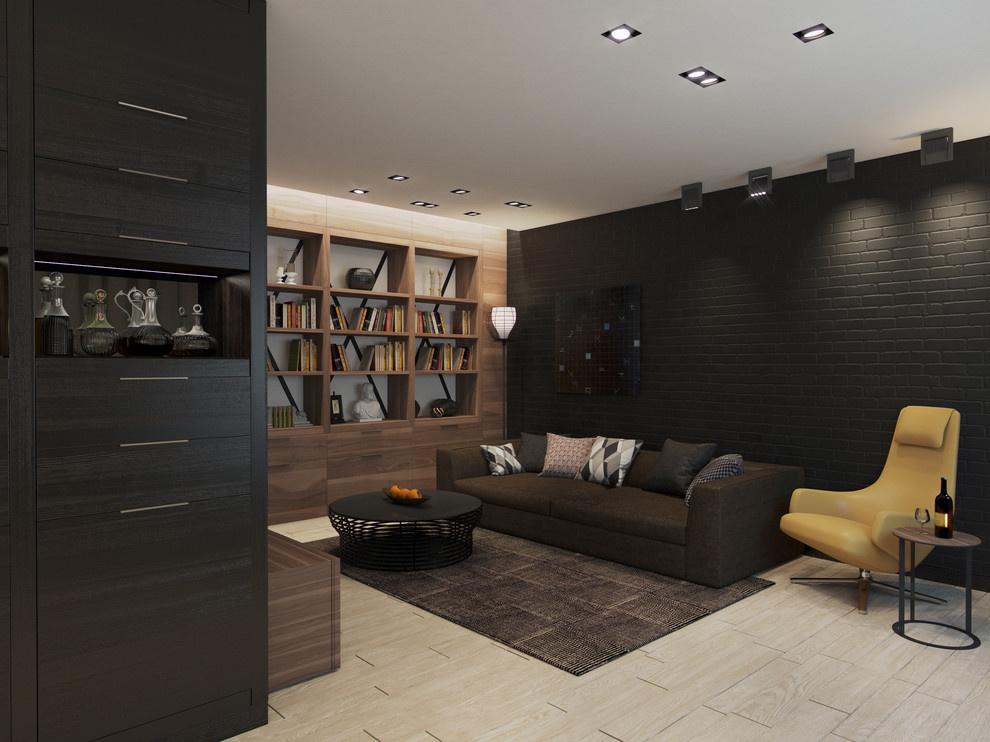 Loft в темных тонах