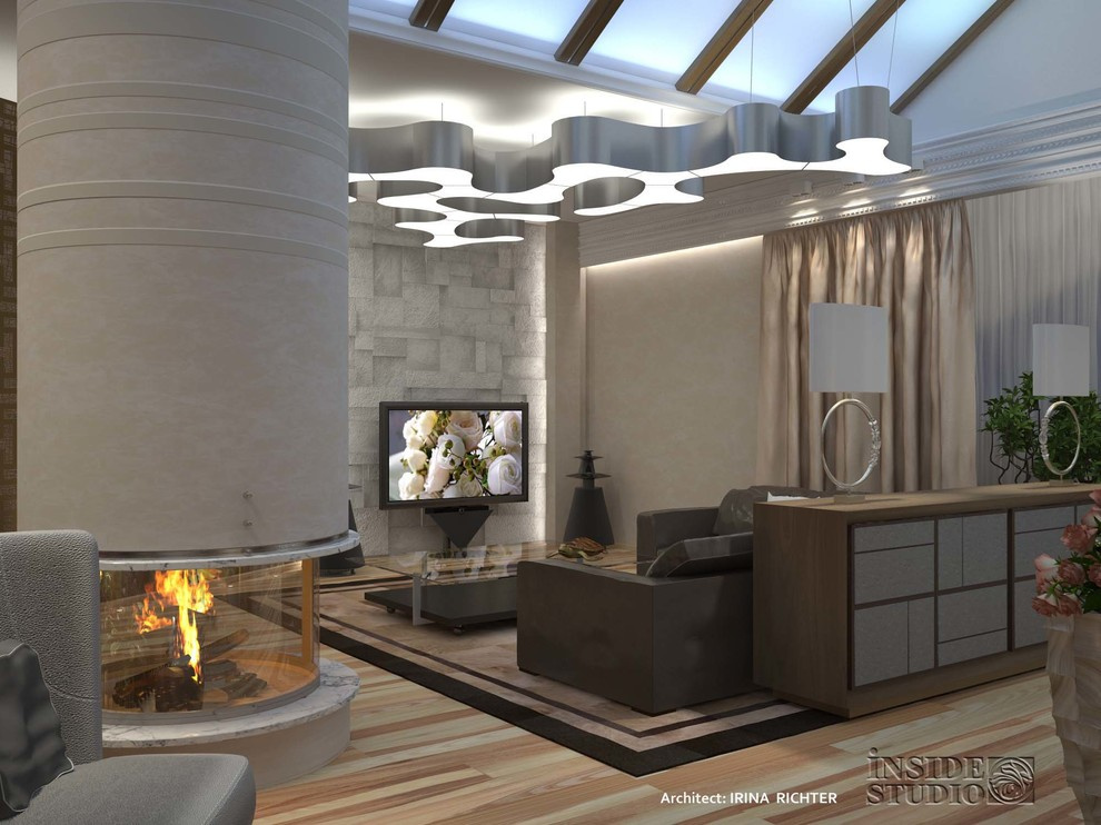Интерьер загородного  дома   530 m2