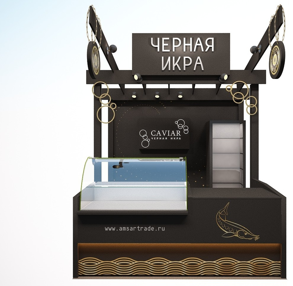 Дизайн витрины "ЧЕРНАЯ ИКРА"