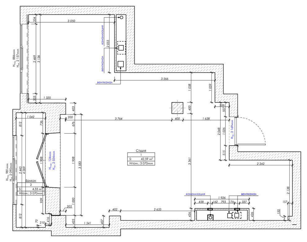 интерьер в стиле Loft
