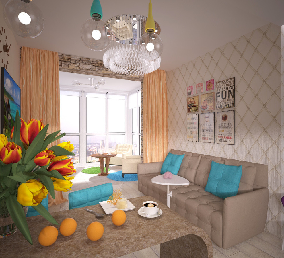 2013г. Интерьер 1к квартиры 50 м2 в г.Кемерово