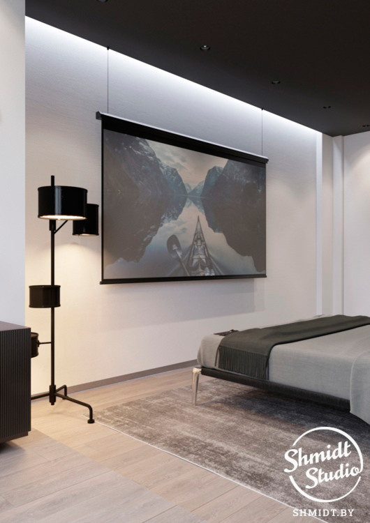 Проект интерьера "Black", Минск, 75м.кв