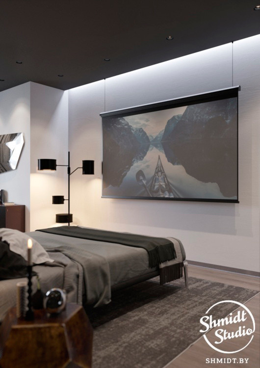 Проект интерьера "Black", Минск, 75м.кв