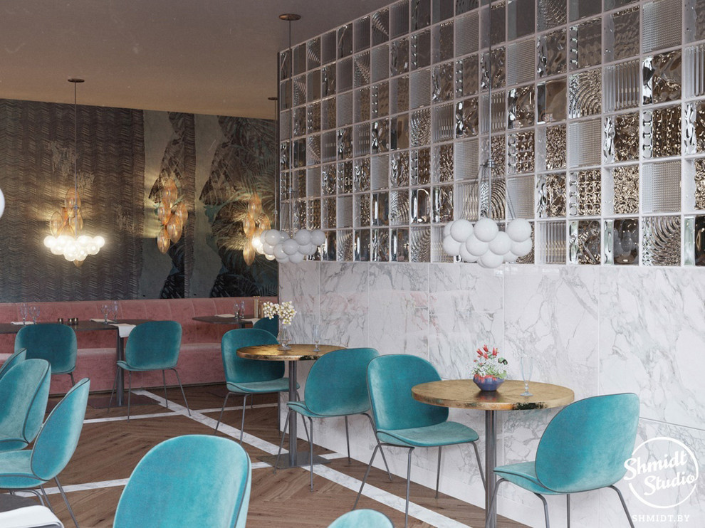 Проект ресторана "RETRO", Москва, 100м.кв