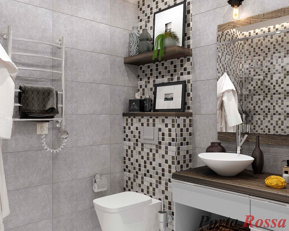 Bathroom design in Loft style