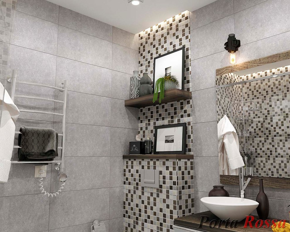 Bathroom design in Loft style