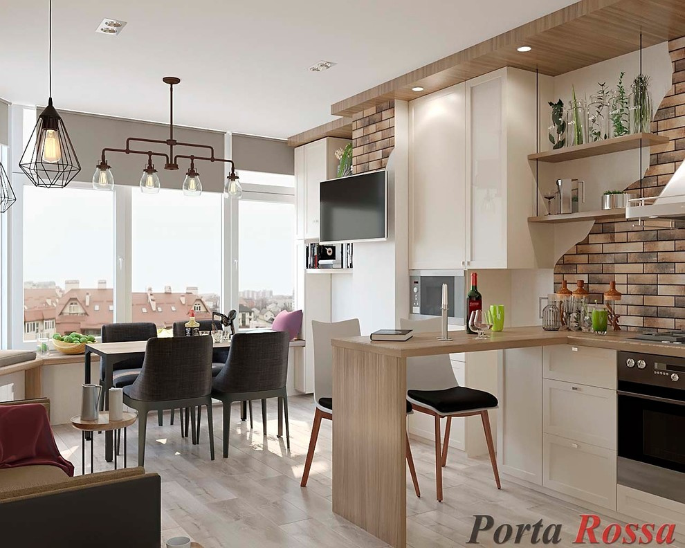Kitchen design in Loft style