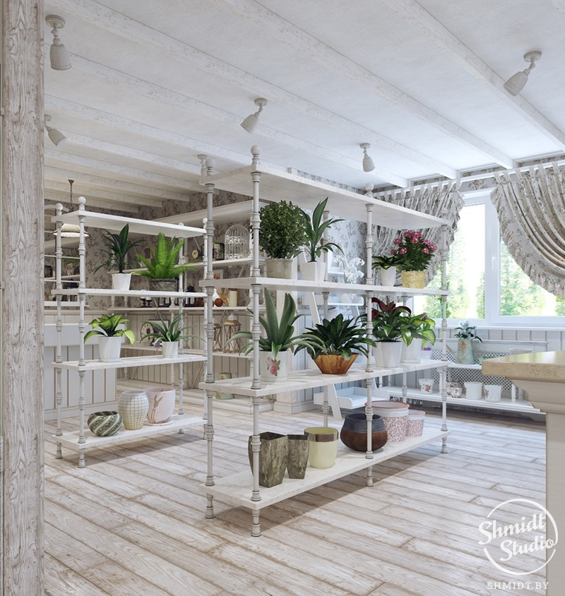 Проект цветочного магазина ArtFlora в Минске, 80 м.кв.