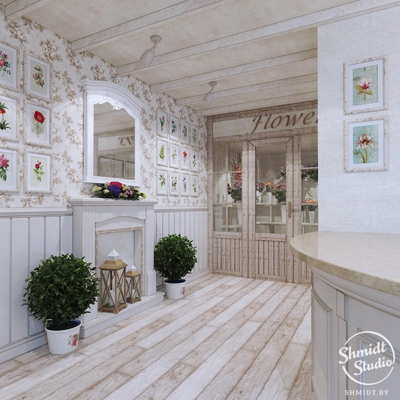 Проект цветочного магазина ArtFlora в Минске, 80 м.кв.