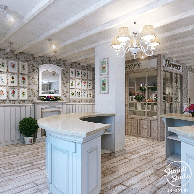 Проект цветочного магазина ArtFlora в Минске, 80 м.кв.