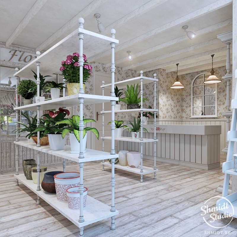 Проект цветочного магазина ArtFlora в Минске, 80 м.кв.
