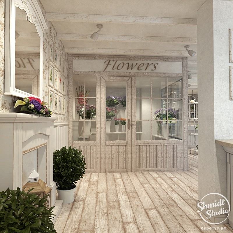 Проект цветочного магазина ArtFlora в Минске, 80 м.кв.