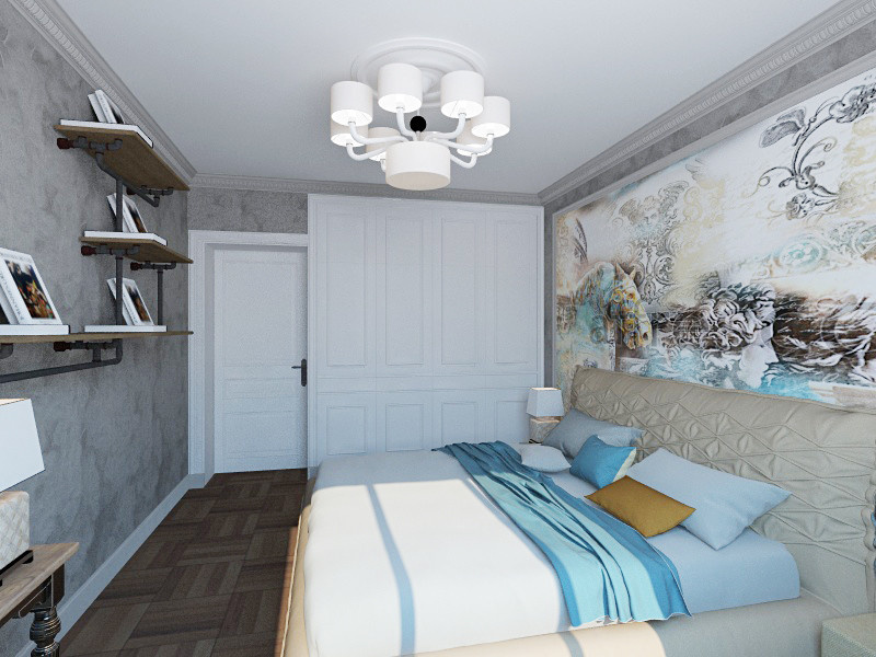 Спальня. LOFT. проект Ж.К. Панорама