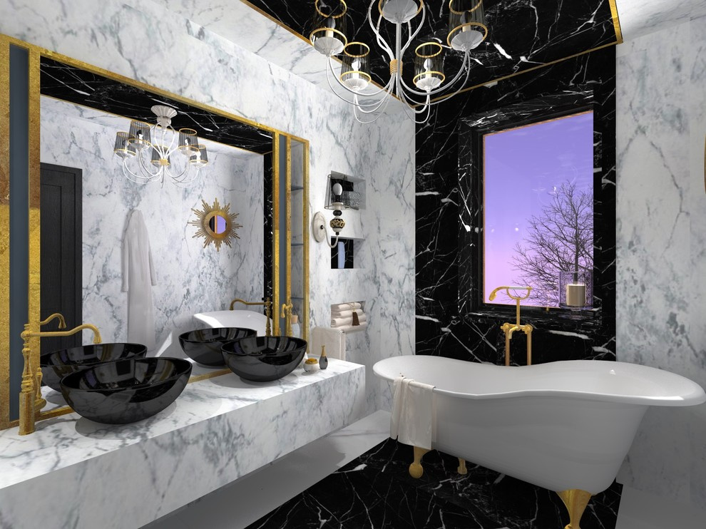 Bathroom classic style in Saint-Petersburg