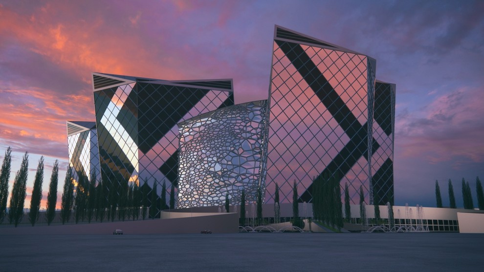 Обложка проекта: Crystal Towers - Город-небоскреб будущего