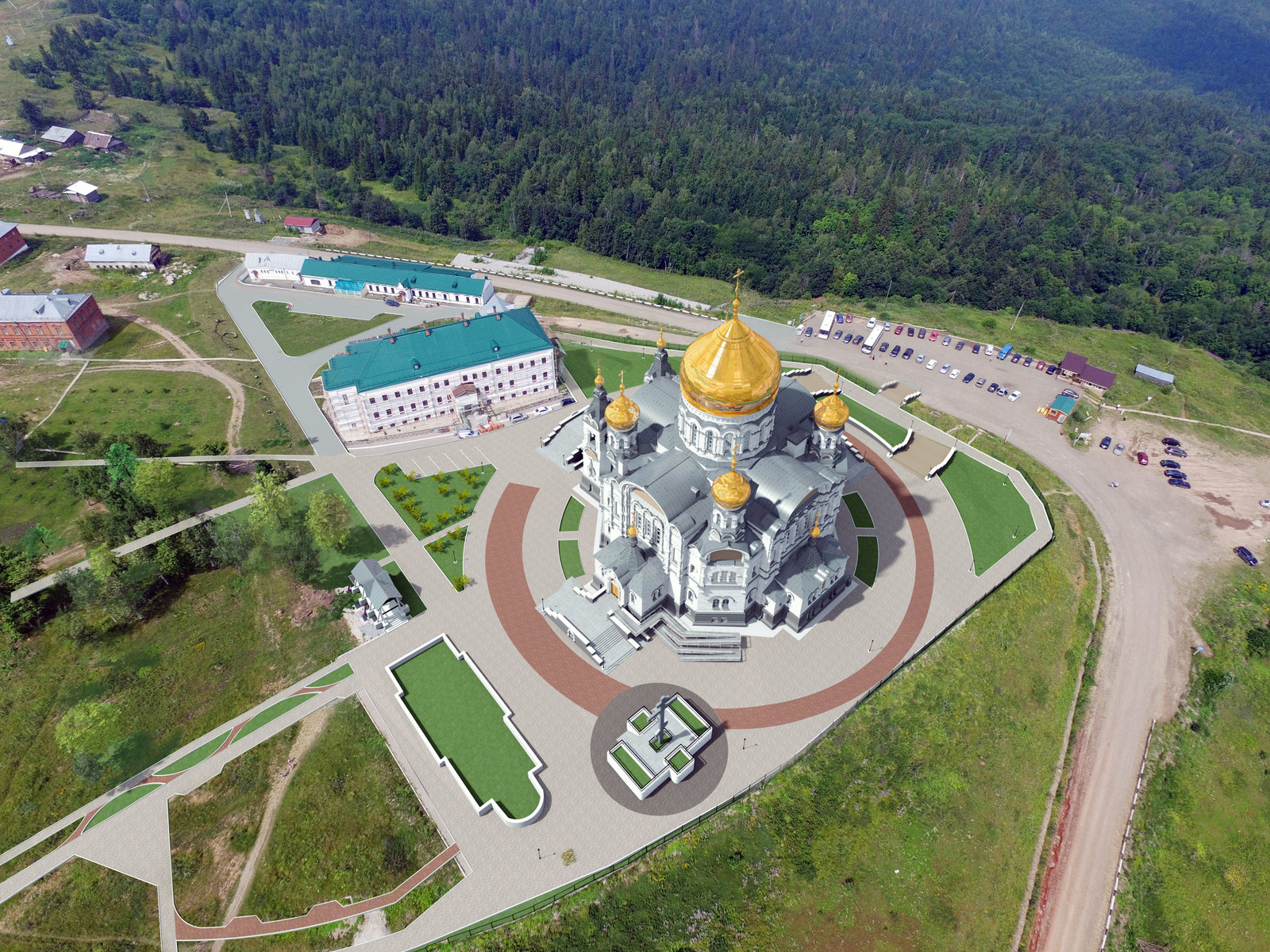 «Монастырь Свято-Николаевский (Белогорский): Собор Крестовоздвиженский» в д. Бел