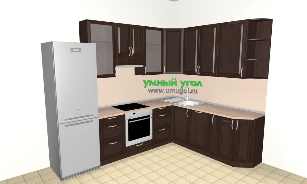 Кухня в трёхкомнатную квартиру для семьи с детьми (№2)