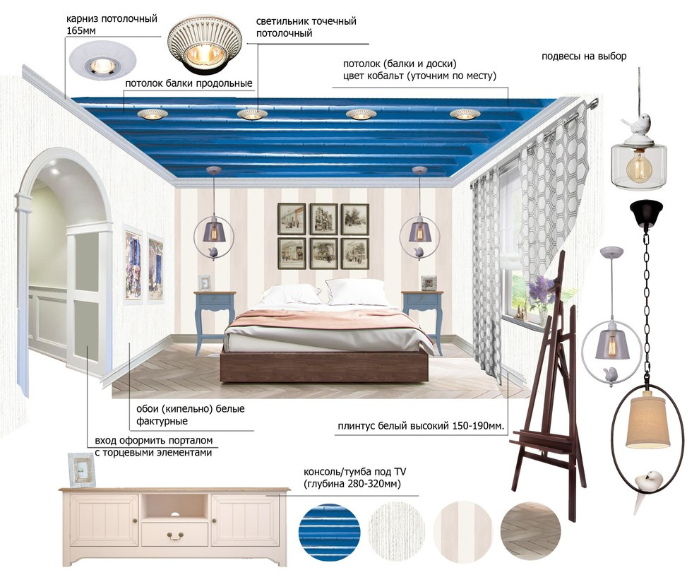 Квартира / 72 м² / Средиземноморский стиль