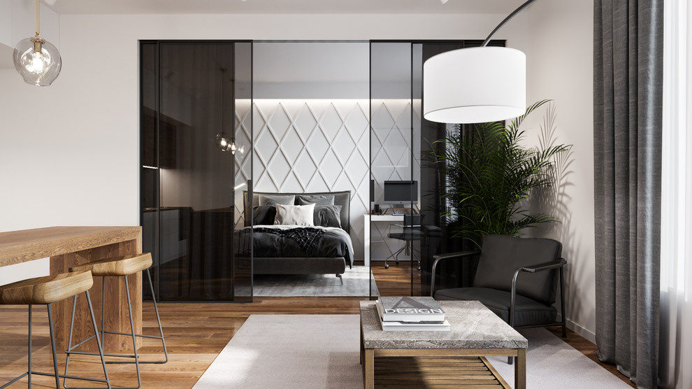 Grey and wood