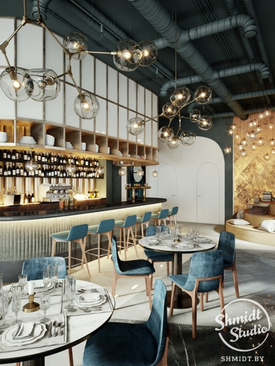 Проект интерьера Cafe