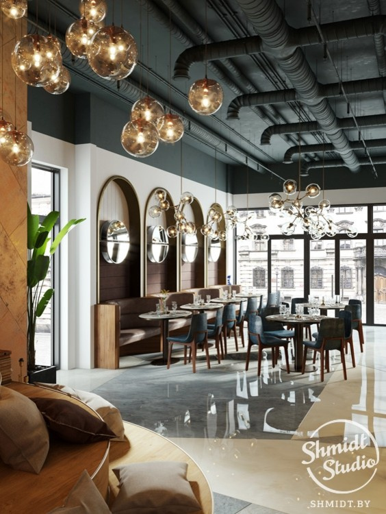 Проект интерьера Cafe