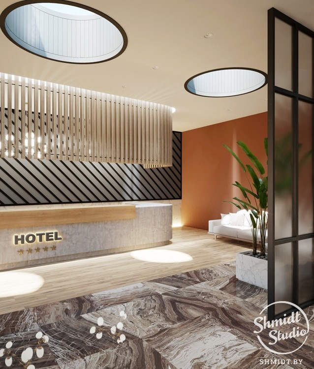 Проект интерьера Reception