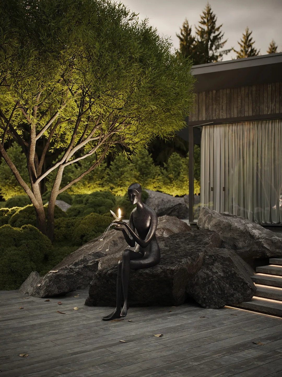 Взлетая в небо, отражаюсь в волнах