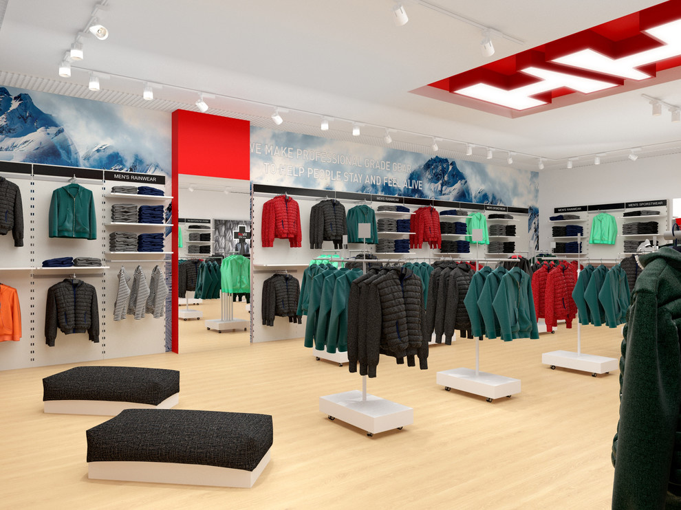 Визуализация магазина для Helly Hansen