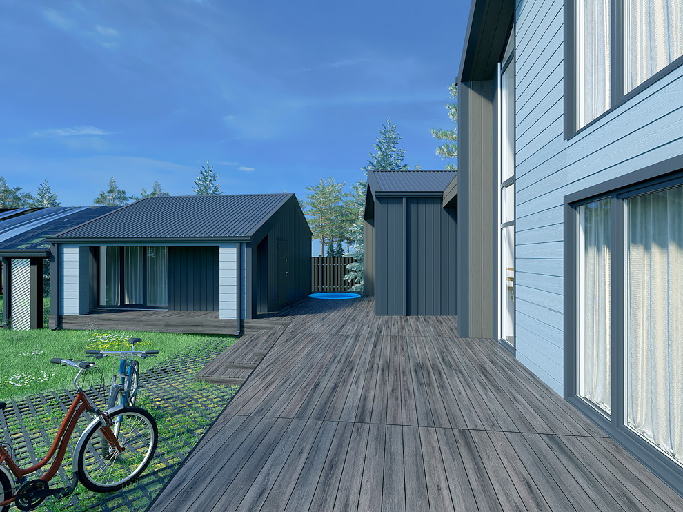 Дом из павильонов