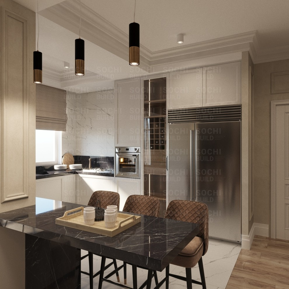 Квартира в ЖК «Посейдон», 88м², стиль: современная классика. Сочи