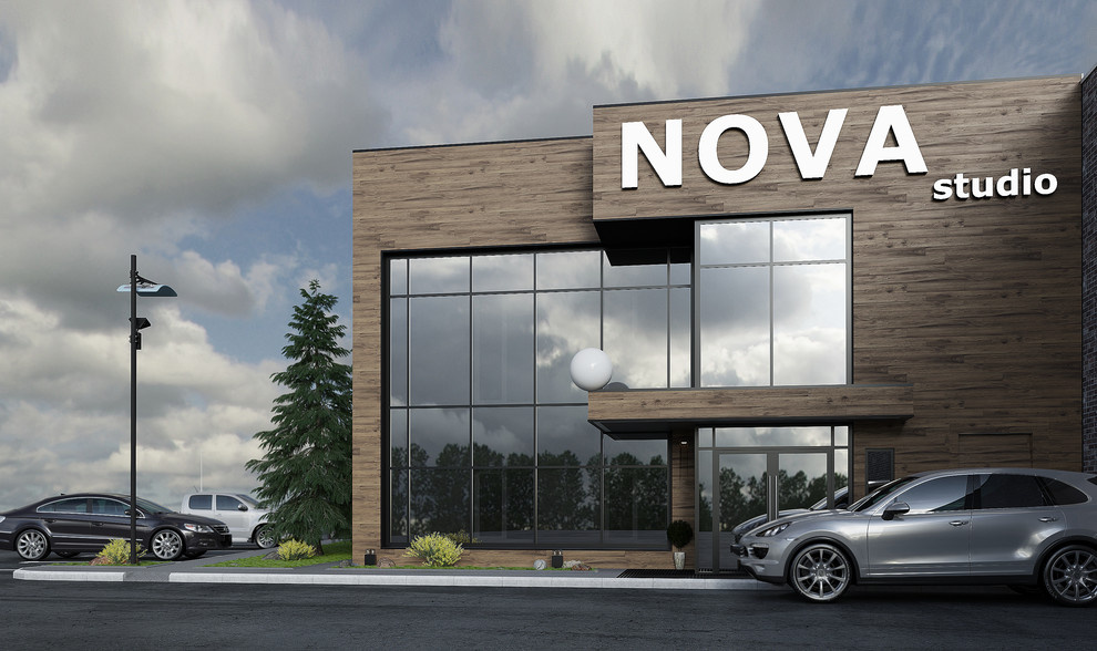 Дизайн проект фасада здания дизайн студии NOVA