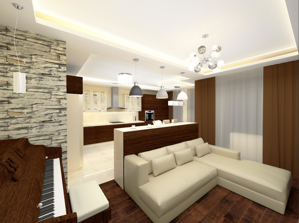 Кремово-коричневая квартира