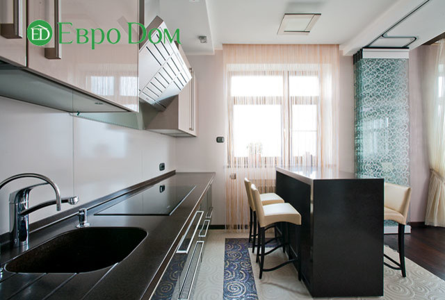 Ремонт четырехкомнатной квартиры 124 кв. м в современном стиле. Фото проекта