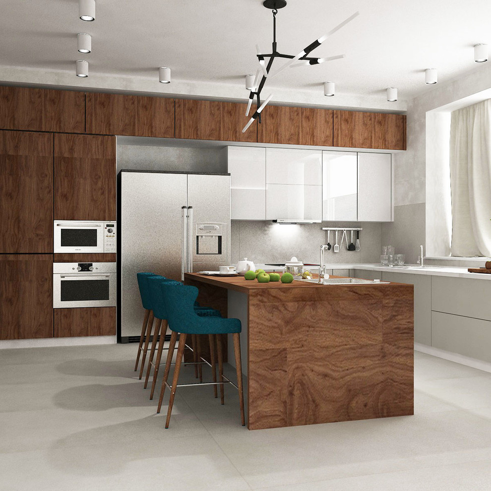 Гостиная, кухня, столовая в стиле LOFT