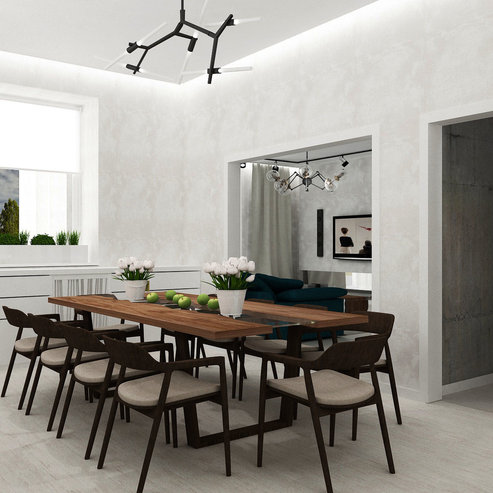 Гостиная, кухня, столовая в стиле LOFT