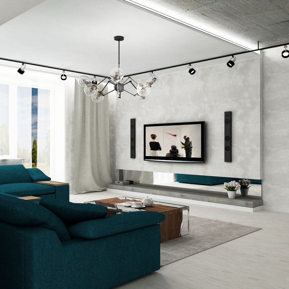 Гостиная, кухня, столовая в стиле LOFT