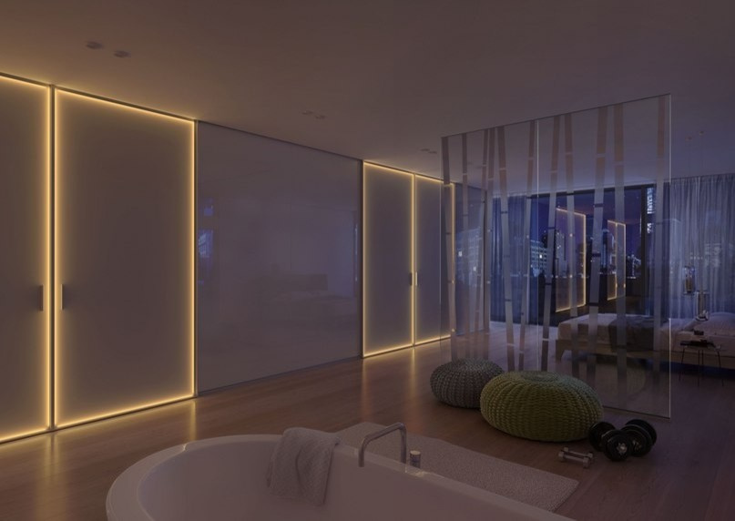 Шкаф-купе с LED подсветкой