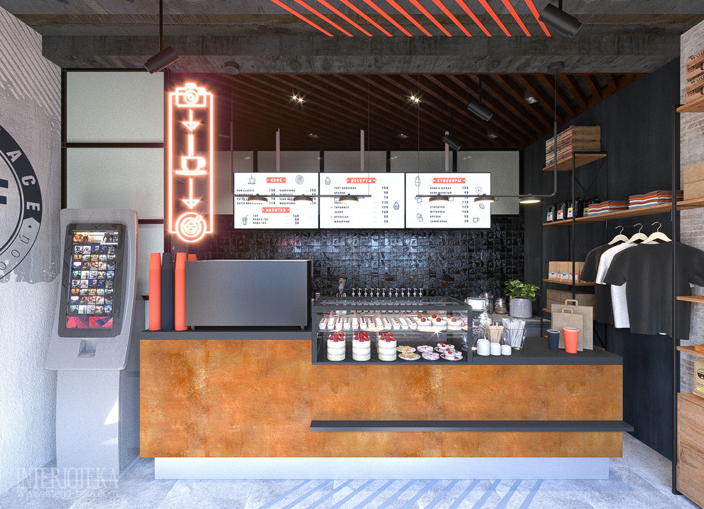 Дизайн интерьера кофейни «Coffee face» в Санкт-Петербурге