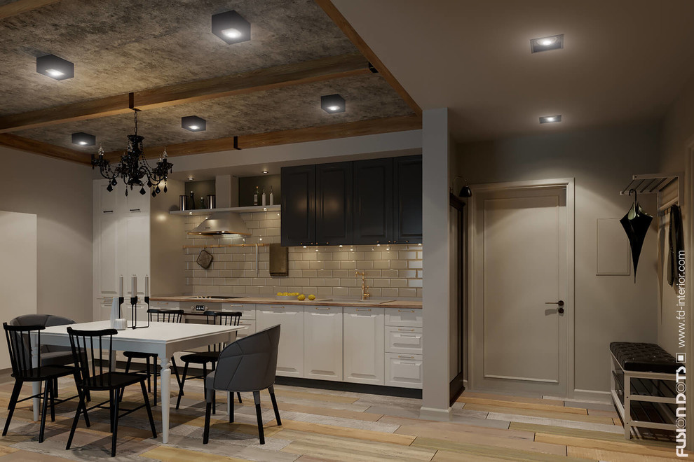 Обложка проекта: The modern interior in the style of Scandi-loft