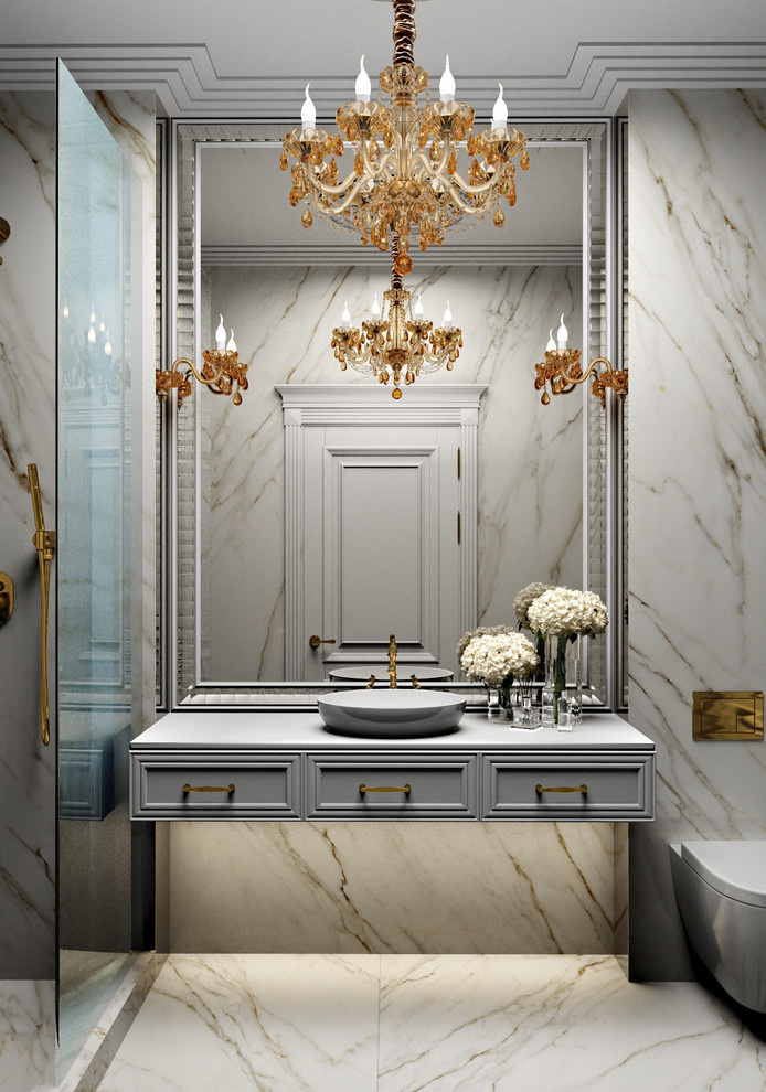 Санузел в классическом стиле