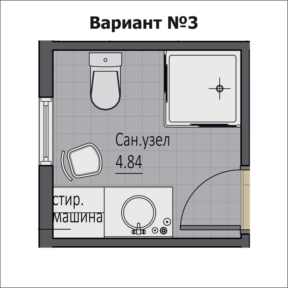 Санузел в деревянном доме