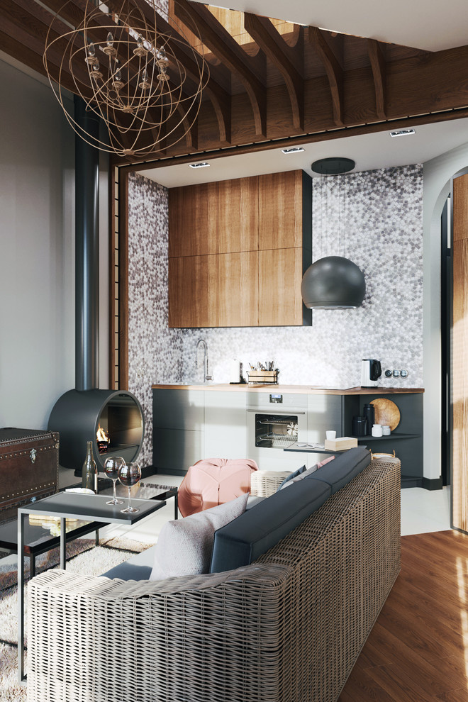 Интерьер студии 40 кв.м. Italian Loft