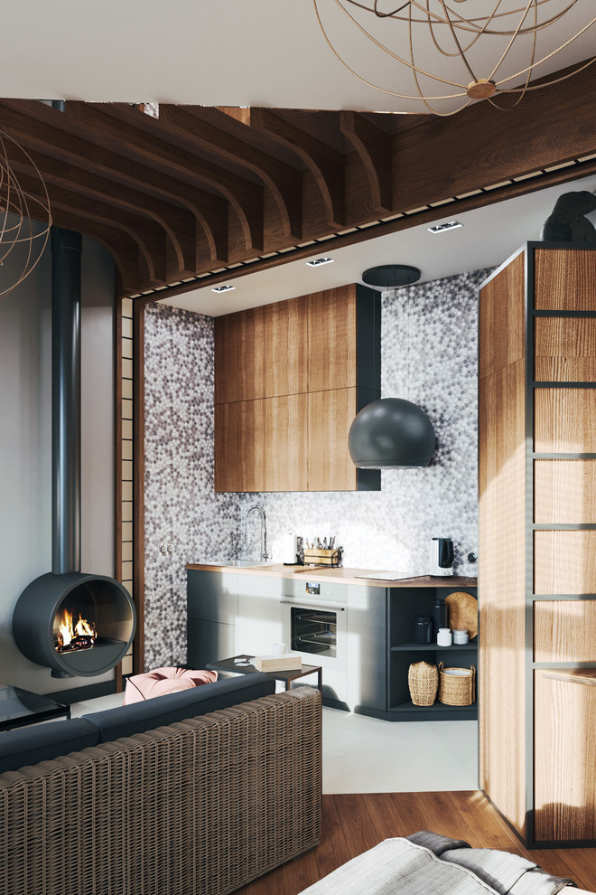 Интерьер студии 40 кв.м. Italian Loft