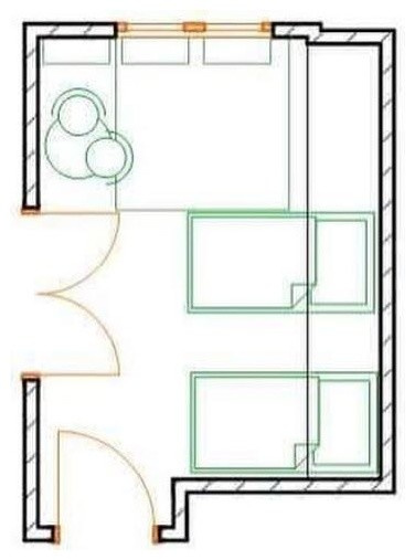 детская комната 9 м2 dormitorio infantil 9 m2