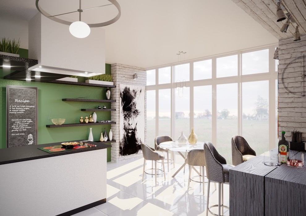ДОМ В СОВРЕМЕННО СТИЛЕ, ПЛОЩАДЬЮ 157м²